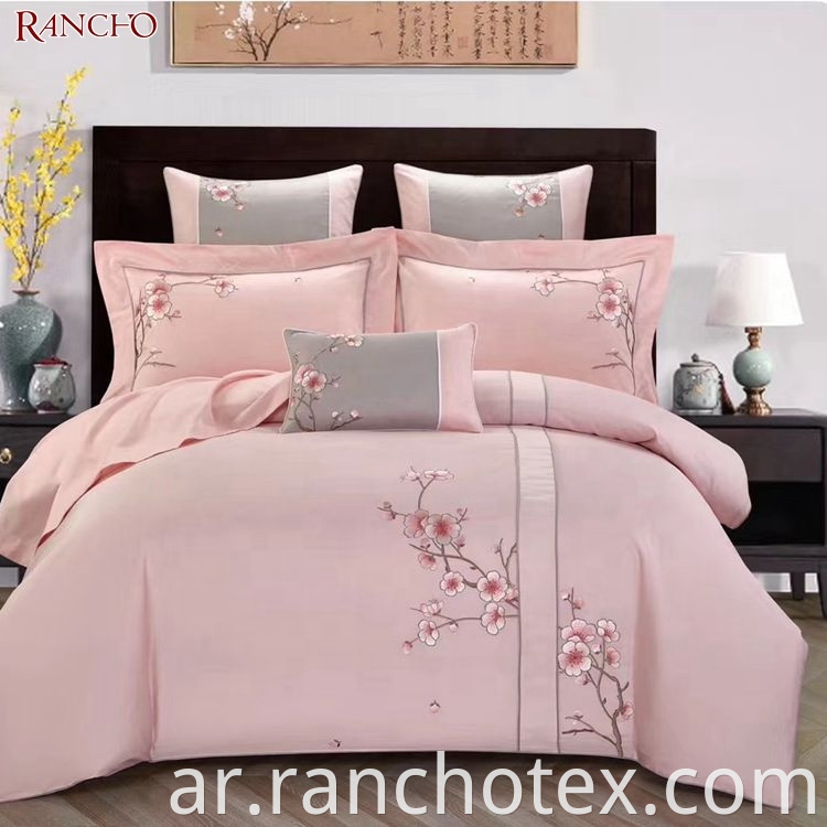 مجموعة الإطارات الفاخرة مجموعة أحدث تصميمات Super King 7pcs Comforter Fledding لغرفة المعيشة